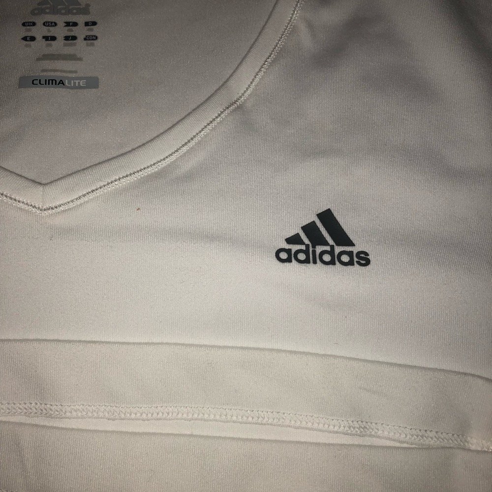 WOMENS ADIDAS CLIMALITE SHIRT V NECK